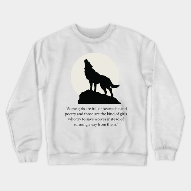 heartache and poetry Crewneck Sweatshirt by goblinbabe